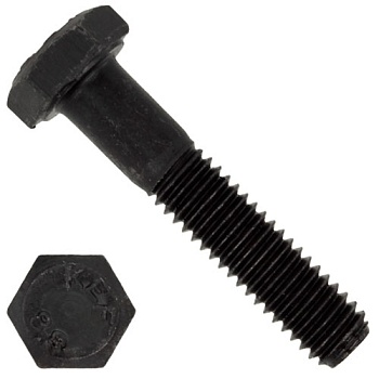 Болт шестигранный М3х35 мм DIN 931 класс прочности 8.8